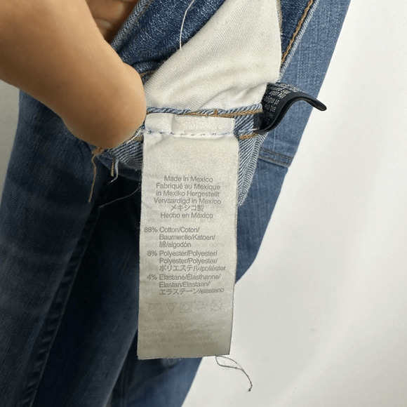 MADEWELL 10" High-Rise Skinny Jeans women's Drop Step-Hem medium blue J9400 28 - Picture 8 of 9